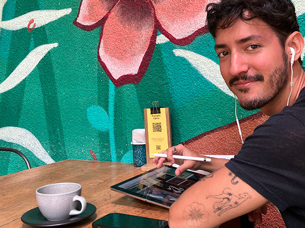 La Gracia al Parque es un café perfecto para trabajar al aire libre, rodeado de naturaleza