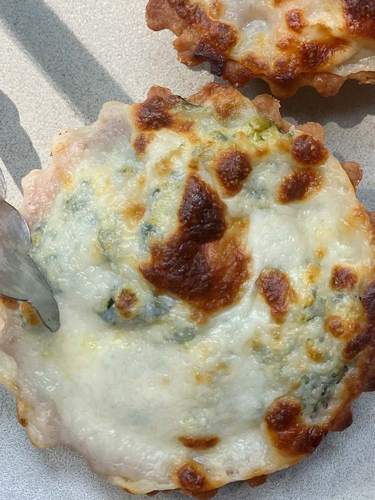 Tartaleta de espinaca y queso ricotta artesanal La Gracia
