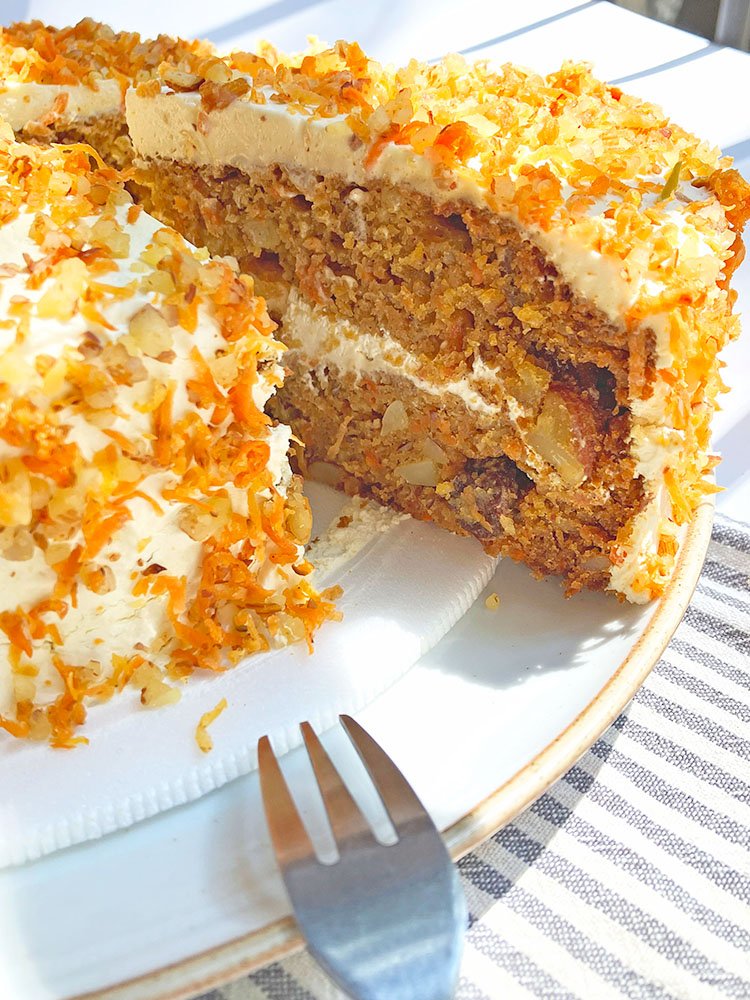 Torta de zanahoria artesanal La Gracia